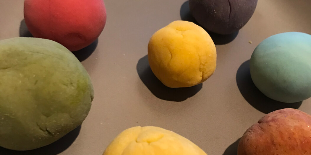 Plate of Homemade Playdough