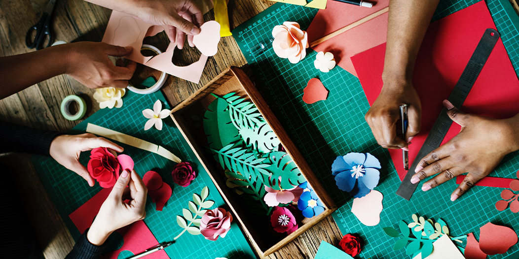 People Working at a Craft Table